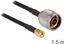 Attēls no Delock Antenna Cable N plug > RP-SMA plug CFD200/RF200 1.5 m low loss