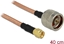 Изображение Delock Antenna Cable N Plug > SMA Plug RG-142 400 mm low loss