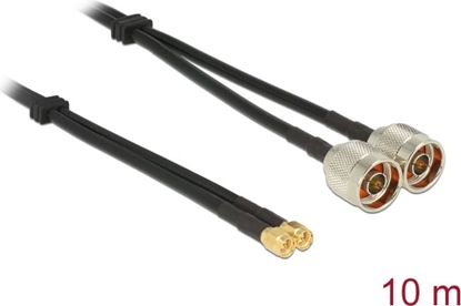 Picture of Delock Antenna Cable N plug > SMA plug Twin Cable RG-58 C/U 10 m