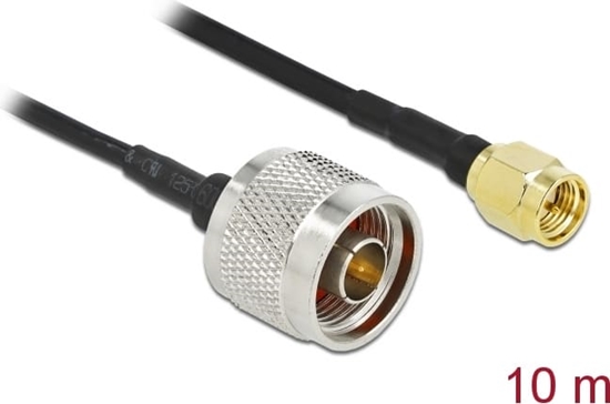 Picture of Delock Antenna Cable N plug to SMA plug LMR/CFD100 10 m low loss