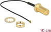 Picture of Delock Antenna Cable RP-SMA jack bulkhead to I-PEX Inc., MHF® 4 plug 0.81 10 cm thread length 10 mm