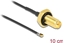 Изображение Delock Antenna Cable RP-SMA jack bulkhead to I-PEX Inc., MHF® 4L LK plug 1.37 10 cm thread length 10 mm splash proof