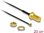 Attēls no Delock Antenna Cable RP-SMA jack bulkhead to I-PEX Inc., MHF® I plug 1.13 20 cm thread length 10 mm