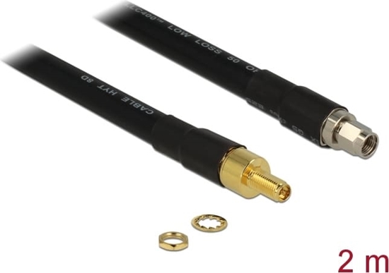 Picture of Delock Antenna Cable RP-SMA Plug > RP-SMA Jack CFD400 LLC400 2 m low loss