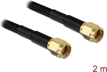 Picture of Delock Antenna Cable RP-SMA Plug > RP-SMA Plug LMR/RF195 2 m
