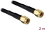 Picture of Delock Antenna Cable RP-SMA Plug > RP-SMA Plug LMR/RF195 2 m