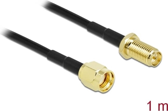 Picture of Delock Antenna Cable RP-SMA plug to RP-SMA jack LMR/CFD100 1 m low loss