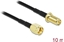 Attēls no Delock Antenna Cable RP-SMA plug to RP-SMA jack LMR/CFD100 10 m low loss
