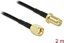 Attēls no Delock Antenna Cable RP-SMA plug to RP-SMA jack LMR/CFD100 2 m low loss