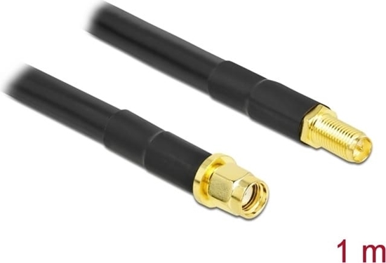 Picture of Delock Antenna Cable RP-SMA plug to RP-SMA jack LMR/CFD300 1 m low loss