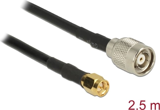 Picture of Delock Antenna Cable RP-TNC plug > SMA plug RG-58 C/U 2.5 m