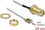 Изображение Delock Antenna Cable SMA jack bulkhead to I-PEX Inc., MHF® I LK plug 1.13 35 cm thread length 10 mm