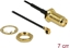Attēls no Delock Antenna Cable SMA jack bulkhead to I-PEX Inc., MHF® I plug 1.13 7 cm thread length 10 mm