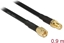 Picture of Delock Antenna Cable SMA plug > SMA jack CFD/RF200 0.9 m low loss