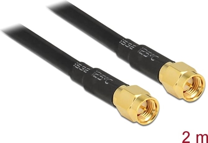 Picture of Delock Antenna Cable SMA Plug > SMA Plug LMR195 2 m