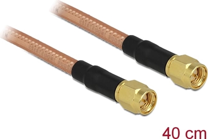 Picture of Delock Antenna Cable SMA Plug > SMA Plug RG-142 400 mm low loss