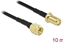 Attēls no Delock Antenna Cable SMA plug to SMA jack LMR/CFD100 10 m low loss