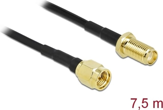 Picture of Delock Antenna Cable SMA plug to SMA jack LMR/CFD100 7.5 m low loss