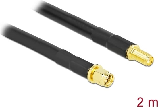 Picture of Delock Antenna Cable SMA plug to SMA jack LMR/CFD300 2 m low loss