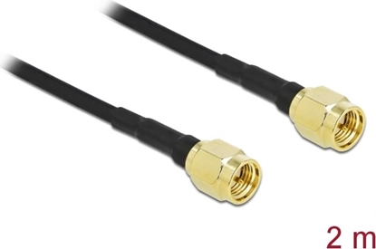 Picture of Delock Antenna Cable SMA plug to SMA plug LMR/CFD100 2 m low loss