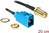 Picture of Delock Antenna Cable FAKRA Z jack > SMA jack bulkhead RG-174 20 cm