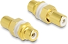 Picture of Delock Audio Adapter RCA female to female for installation, white ring