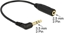 Изображение Delock Audio Cable Stereo jack 3.5 mm 3 pin male angled > Stereo jack 2.5 mm 3 pin female