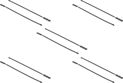 Picture of Delock Beaded Cable Tie reusable L 210 x W 4.5 mm black 10 pieces