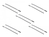 Picture of Delock Beaded Cable Tie reusable L 210 x W 4.5 mm black 10 pieces