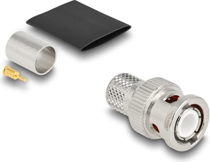 Picture of Delock BNC plug for crimping LMR 400 with matching shrink tube