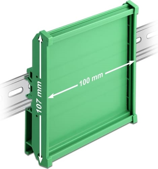 Picture of Delock Board Holder (107 mm) for DIN Rail 10 cm long