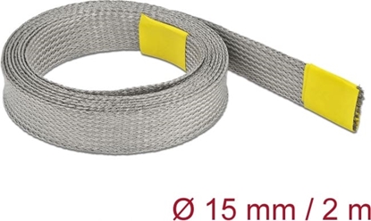 Picture of Delock Braided sleeve for EMC shielding stretchable 2 m x 15 mm