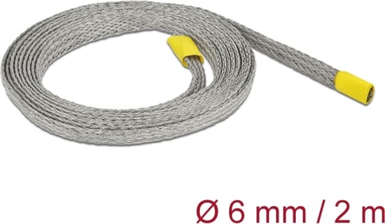 Picture of Delock Braided sleeve for EMC shielding stretchable 2 m x 6 mm