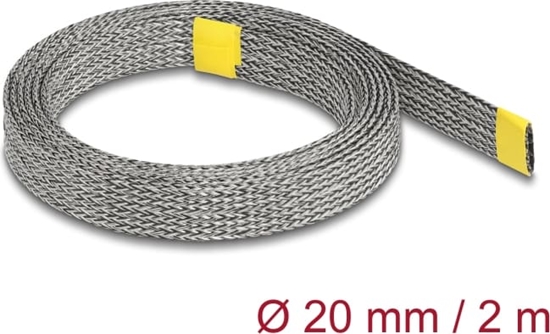 Изображение Delock Braided Sleeve for EMI shielding stretchable 2 m x 20 mm