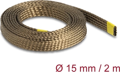 Picture of Delock Braided Sleeve made of basalt fibers 2 m x 15 mm brown