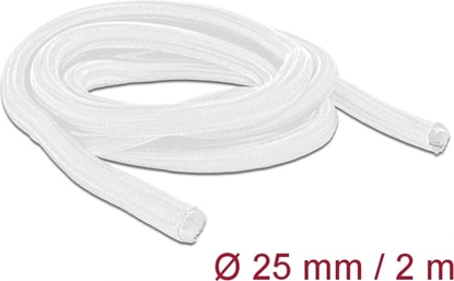 Изображение Delock Braided Sleeve self-closing 2 m x 25 mm white