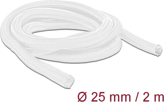 Изображение Delock Braided Sleeve self-closing 2 m x 25 mm white