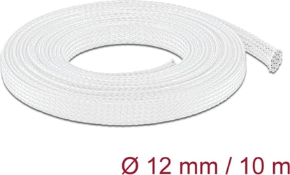 Изображение Delock Braided Sleeve stretchable 10 m x 12 mm white