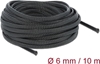 Изображение Delock Braided Sleeve stretchable 10 m x 6 mm black