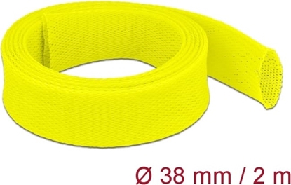 Изображение Delock Braided Sleeve stretchable 2 m x 38 mm yellow