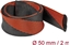 Изображение Delock Braided Sleeve stretchable 2 m x 50 mm black-red