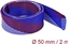 Attēls no Delock Braided Sleeve stretchable 2 m x 50 mm blue-red-white