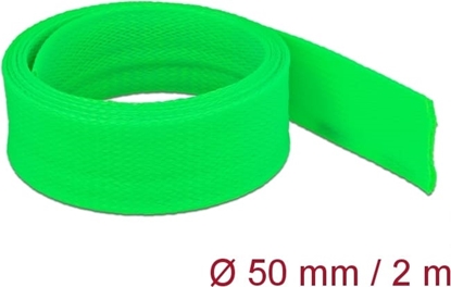 Изображение Delock Braided Sleeve stretchable 2 m x 50 mm green