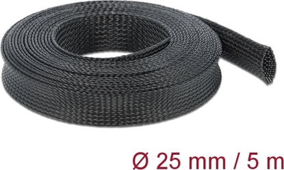 Picture of Delock Braided Sleeve stretchable 5 m x 25 mm black
