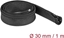 Attēls no Delock Braided Sleeve with zip fastener heat-resistant 1 m x 30 mm black