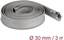 Picture of Delock Braided Sleeve with zip fastener heat-resistant 3 m x 30 mm grey