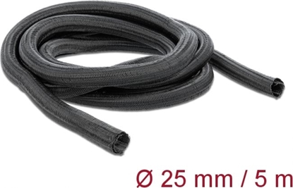 Изображение Delock Braided Sleeving self-closing 5 m x 25 mm black