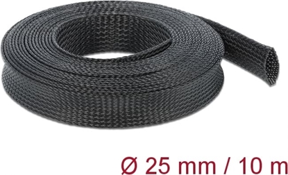 Изображение Delock Braided Sleeving stretchable 10 m x 25 mm black
