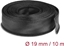 Attēls no Delock Braided Sleeving with Hook-and-Loop Fastener 10 m x 19 mm black