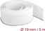 Picture of Delock Braided Sleeving with Hook-and-Loop Fastener 5 m x 19 mm white
